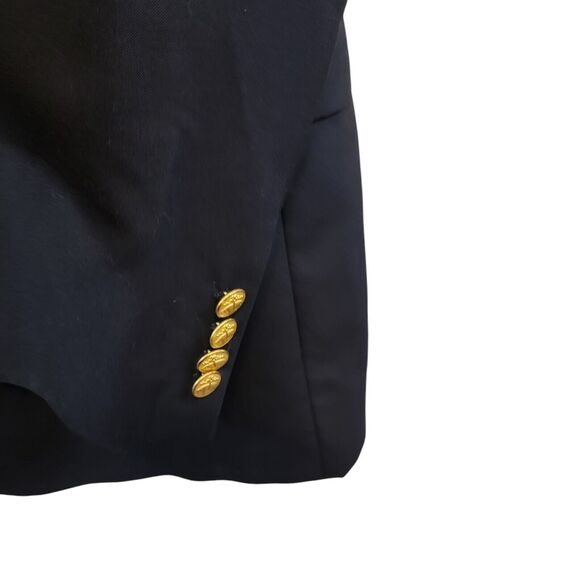 Loro Piana Brooks Brothers Blazer Mens 43L Brookwood Navy Blue Gold Buttons Wool - Picture 3 of 10